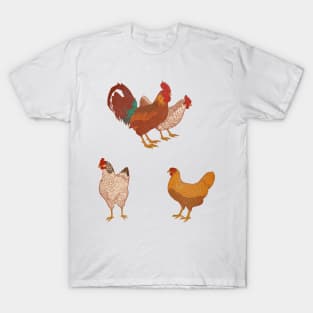 Vintage Chicken Pack T-Shirt